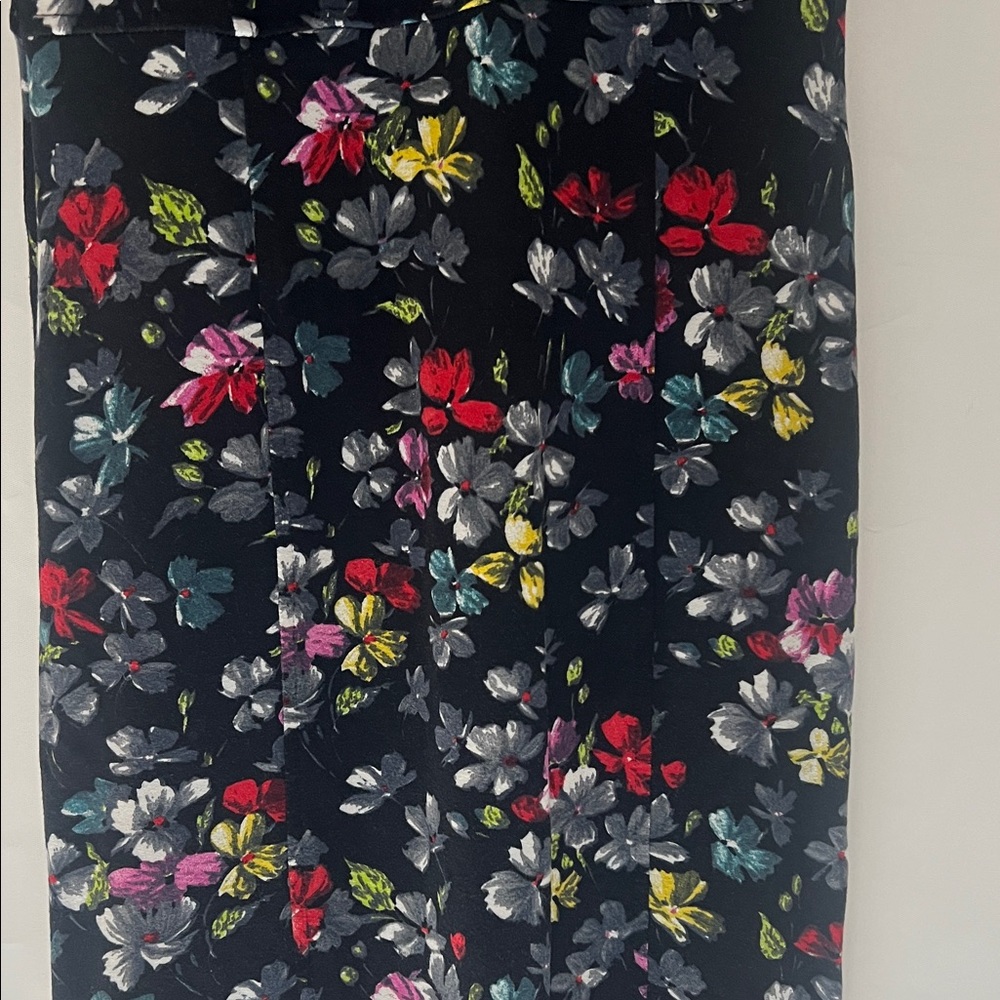 French Connection Black Floral Midi Dress - Picture 6 of 8